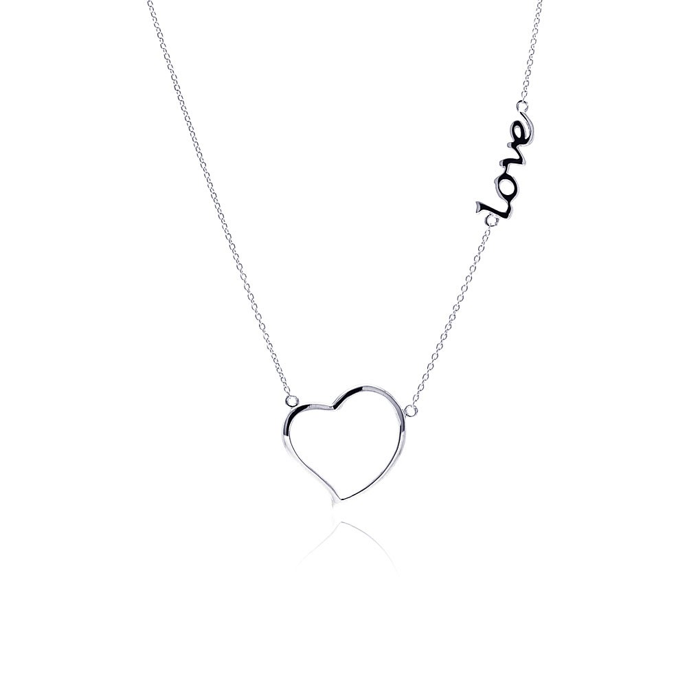 Sterling Silver "Heart in Love" Necklace